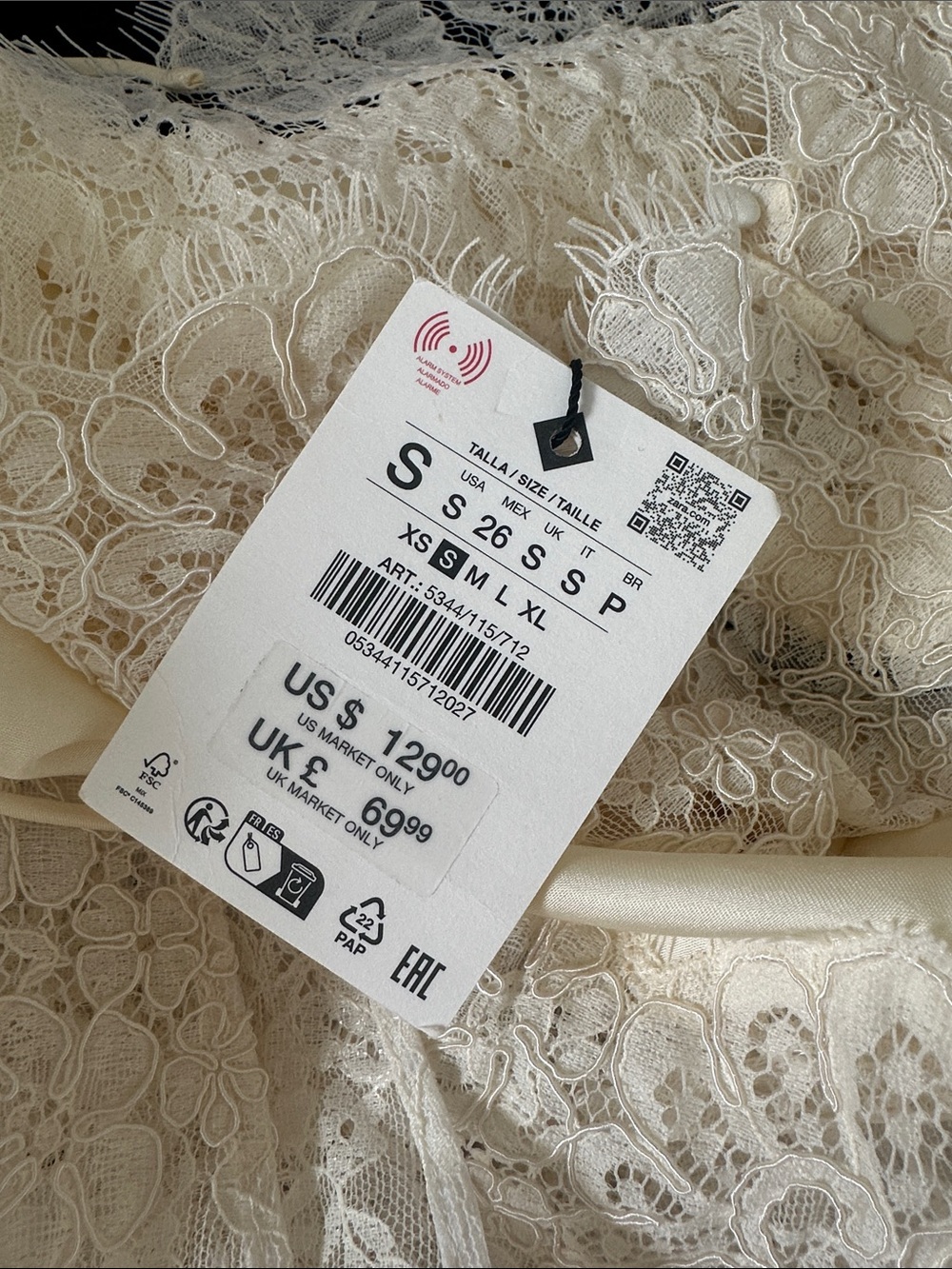 SATIN LACE SLIP DRESS
Zara Cream Lace-Trim Satin Slip Dress - Picture 2 of 12